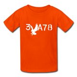 BRAVE in Stenciled Characters - Child's T-Shirt - orange
