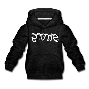 STRONG in Tribal Characters - Children's Hoodie - charcoal gray