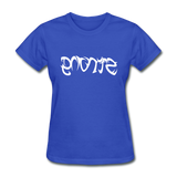 STRONG in Tribal Characters - Women's Shirt - royal blue