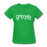 STRONG in Tribal Characters - Women's Shirt - bright green