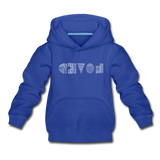 LOVED in Scratched Lines - Children's Hoodie - royal blue