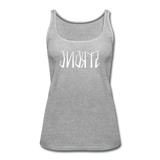 STRONG in Trees - Premium Tank Top - heather gray