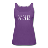 STRONG in Trees - Premium Tank Top - purple
