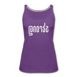STRONG in Abstract Lines - Premium Tank Top - purple