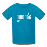 STRONG in Abstract Lines - Child's T-Shirt - turquoise