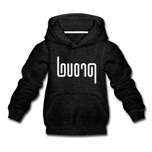 PROUD in Abstract Lines - Children's Hoodie - charcoal gray