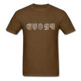 PROUD in Scratched Lines - Classic T-Shirt - brown
