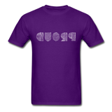 PROUD in Scratched Lines - Classic T-Shirt - purple