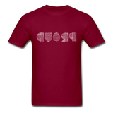 PROUD in Scratched Lines - Classic T-Shirt - burgundy