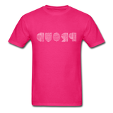 PROUD in Scratched Lines - Classic T-Shirt - fuchsia