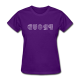 PROUD in Scratched Lines - Women's Shirt - purple