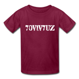 SURVIVOR in Stenciled Characters - Child's T-Shirt - burgundy