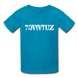 SURVIVOR in Stenciled Characters - Child's T-Shirt - turquoise