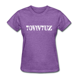 SURVIVOR in Stenciled Characters - Women's Shirt - purple heather