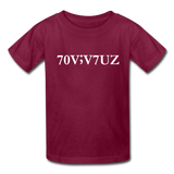 SURVIVOR in Characters & Semicolon - Child's T-Shirt - burgundy