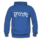 STRONG in Tribal Characters - Adult Hoodie - royal blue
