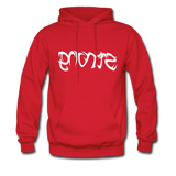 STRONG in Tribal Characters - Adult Hoodie - red