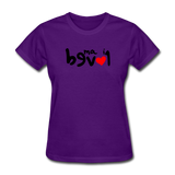 LOVED in Drawn Characters - Women's Shirt - purple