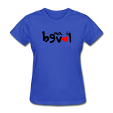 LOVED in Drawn Characters - Women's Shirt - royal blue