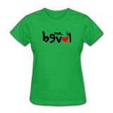 LOVED in Drawn Characters - Women's Shirt - bright green