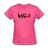 LOVED in Drawn Characters - Women's Shirt - heather pink
