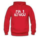 LOVED in Painted Characters - Adult Hoodie - red