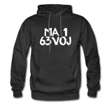 LOVED in Painted Characters - Adult Hoodie - charcoal gray