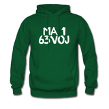 LOVED in Painted Characters - Adult Hoodie - forest green