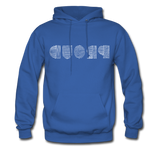 PROUD in Scratched Lines - Adult Hoodie - royal blue