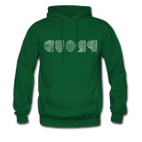PROUD in Scratched Lines - Adult Hoodie - forest green