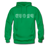PROUD in Scratched Lines - Adult Hoodie - kelly green