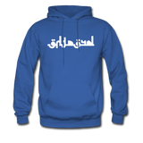 BREATHE in Abstract Characters - Adult Hoodie - royal blue