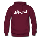 BREATHE in Abstract Characters - Adult Hoodie - burgundy