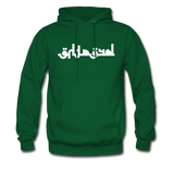 BREATHE in Abstract Characters - Adult Hoodie - forest green