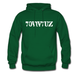 SURVIVOR in Stenciled Characters - Adult Hoodie - forest green
