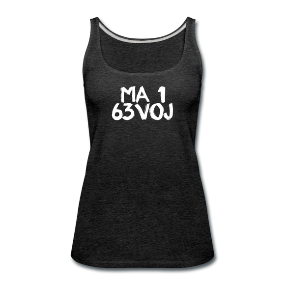 LOVED in Painted Characters - Premium Tank Top - charcoal gray
