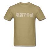 LOVED in Scratched Lines - Classic T-Shirt - khaki