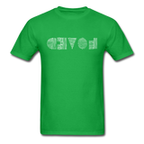 LOVED in Scratched Lines - Classic T-Shirt - bright green