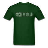 LOVED in Scratched Lines - Classic T-Shirt - forest green
