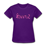 SURVIVOR in Pink Ribbon & Writing - Women's Shirt - purple