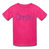 SURVIVOR in Pink Ribbon & Writing - Child's T-Shirt - fuchsia