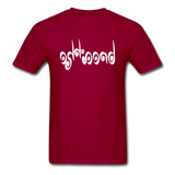 BREATHE in Curly Characters - Classic T-Shirt - dark red