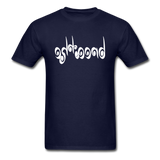BREATHE in Curly Characters - Classic T-Shirt - navy