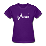 BREATHE in Curly Characters - Women's Shirt - purple