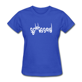 BREATHE in Curly Characters - Women's Shirt - royal blue