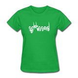 BREATHE in Curly Characters - Women's Shirt - bright green