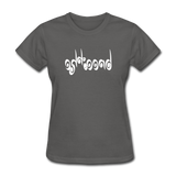 BREATHE in Curly Characters - Women's Shirt - charcoal