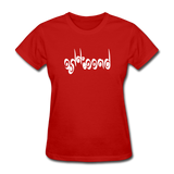 BREATHE in Curly Characters - Women's Shirt - red