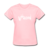 BREATHE in Curly Characters - Women's Shirt - pink