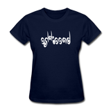 BREATHE in Curly Characters - Women's Shirt - navy